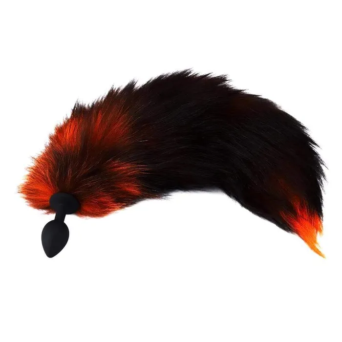 Love Plugs Anal Black Orange Cat Tail Plug 16 Love Plugs Anal Black Orange Cat Tail Plug 16