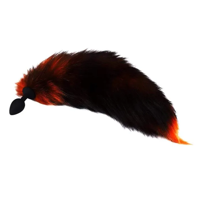 Love Plugs Anal Black Orange Cat Tail Plug 16 Love Plugs Anal Black Orange Cat Tail Plug 16