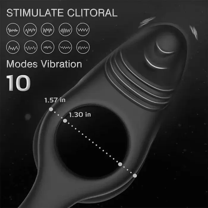 Male Sex Toys Adjustable Vibrating Cock Ring Inyarose