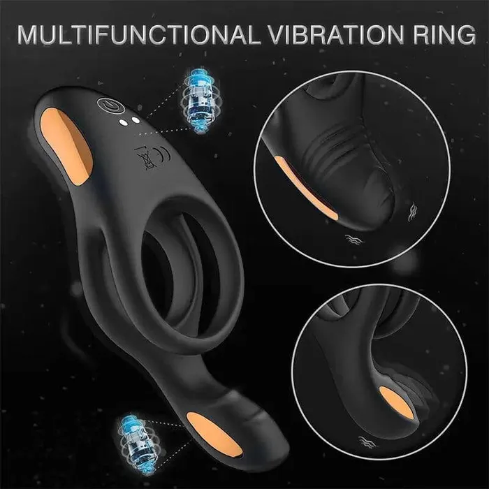 Male Sex Toys Adjustable Vibrating Cock Ring Inyarose