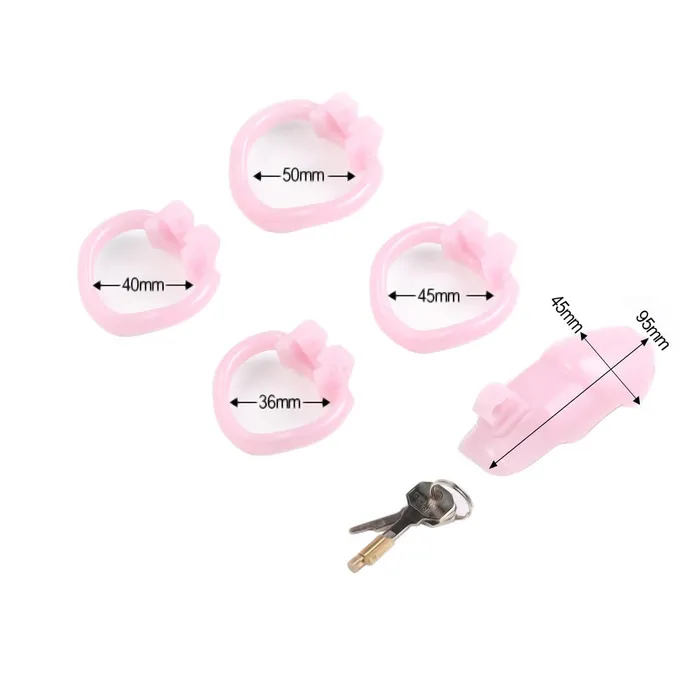 Male Sex Toys Love Plugs Pink Silicone Chastity Cage Male Sex Toys Love Plugs Pink Silicone Chastity Cage