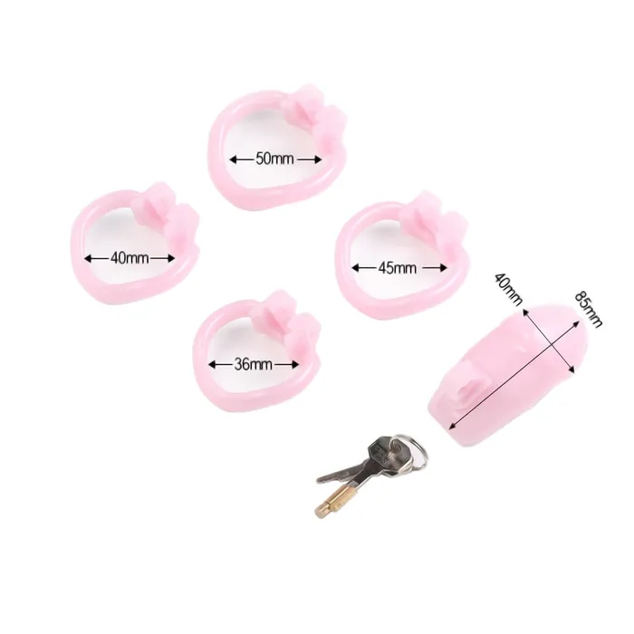 Male Sex Toys Love Plugs Pink Silicone Chastity Cage Male Sex Toys Love Plugs Pink Silicone Chastity Cage