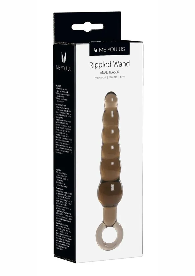 Male Sex Toys Me You Us ME YOU US Rippled Anal Teaser Wand Anal Plug