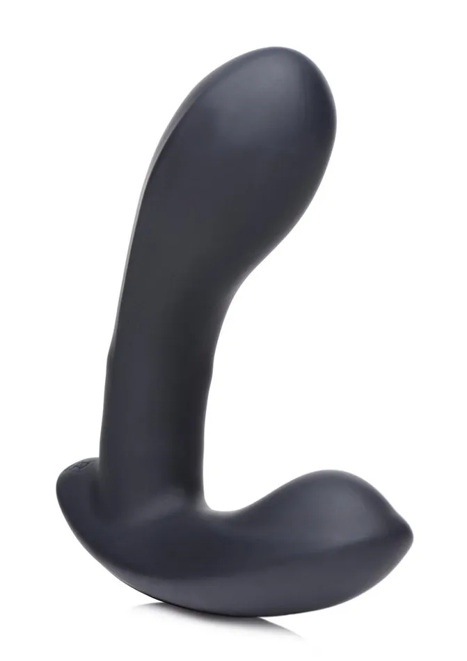 Male Sex Toys Zeus Vibrating and EStim Silicone Rechargeable Prostate Massager with Remote Control Zeus Electrosex