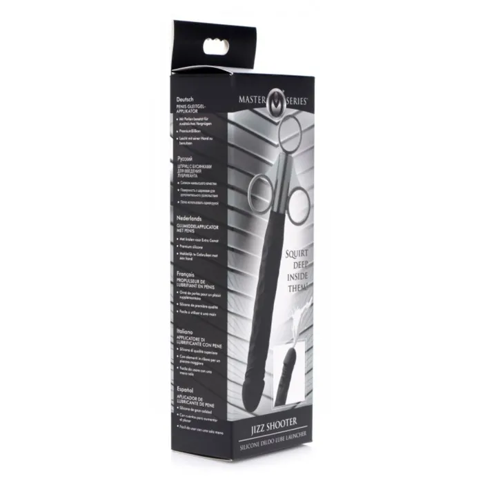 Master Series Dildos Master Series Jizz Shooter Silicone Dildo Lube Launcher Black