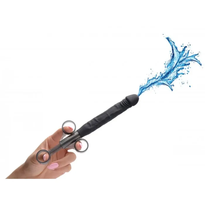 Master Series Dildos Master Series Jizz Shooter Silicone Dildo Lube Launcher Black
