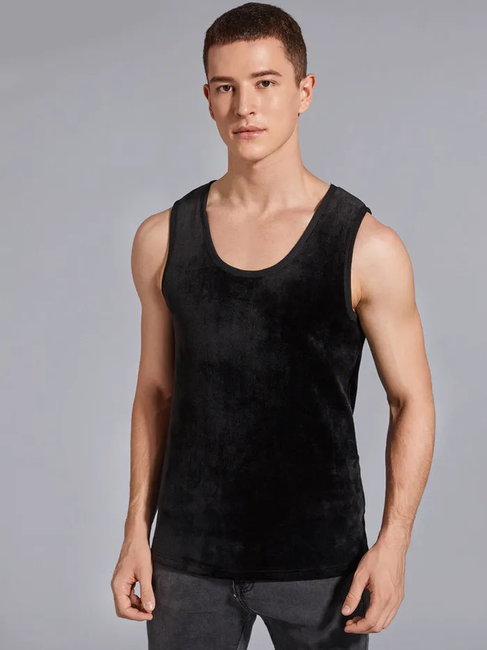 Mens Thickened Doublesided Fleece Thermal Vest mysite Female Sex Toys