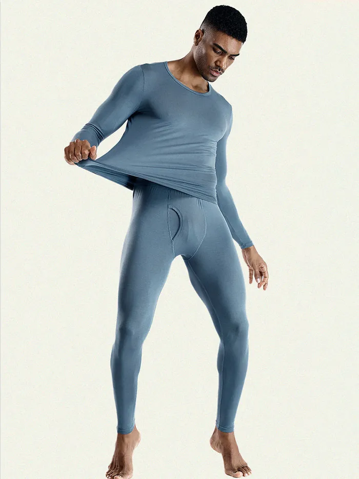 mysite Mens Ultra Soft Base Layer Thermal Underwear Set Male Sex Toys