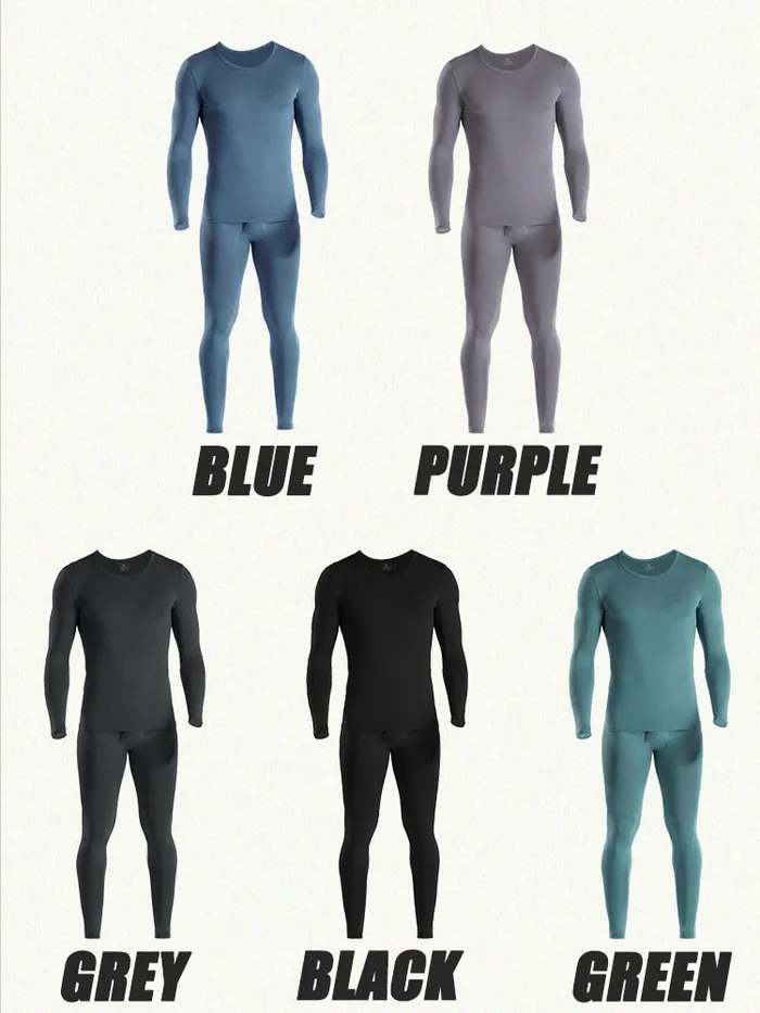 mysite Mens Ultra Soft Base Layer Thermal Underwear Set Male Sex Toys