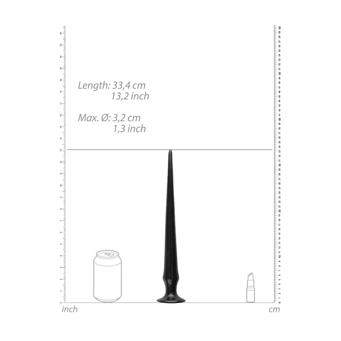 Ouch Ass Spike Dildo Black 13 Inch Ouch Anal