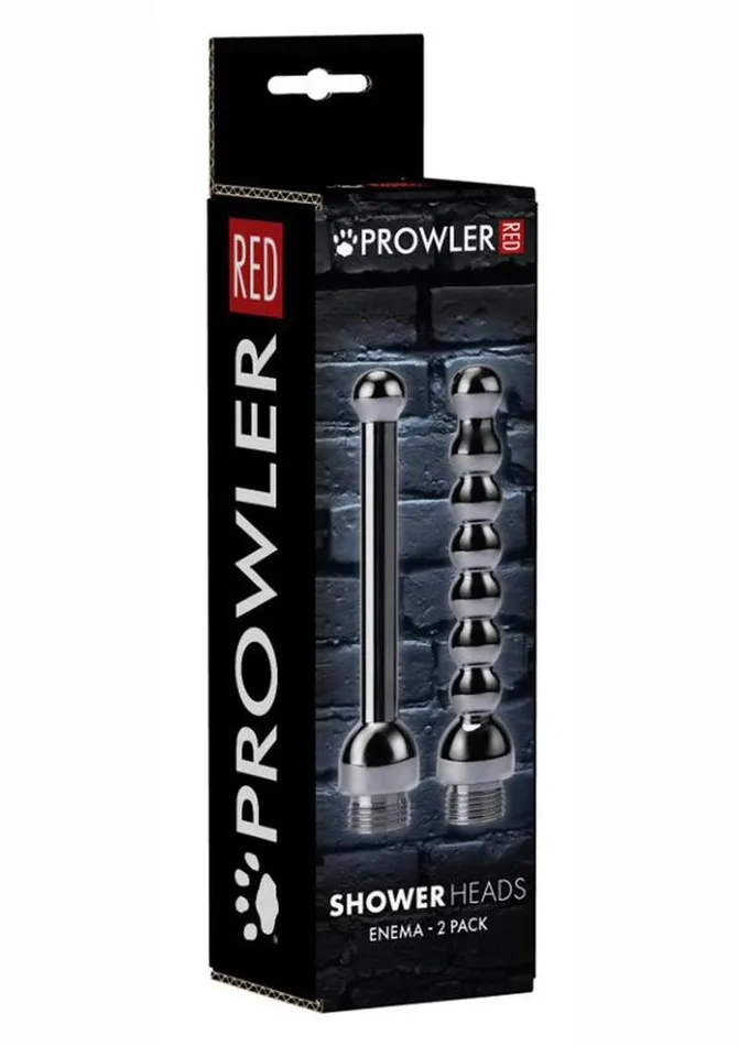 Prowler RED Anal Prowler Red Shower Heads 2 Pack Stainless