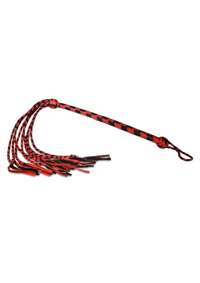 Prowler RED Vibrators Prowler Red Long Handle Flogger