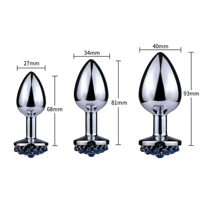 Rhinestone Stretching Anal Training Set 3 Piece Love Plugs Anal Rhinestone Stretching Anal Training Set 3 Piece Love Plugs Anal