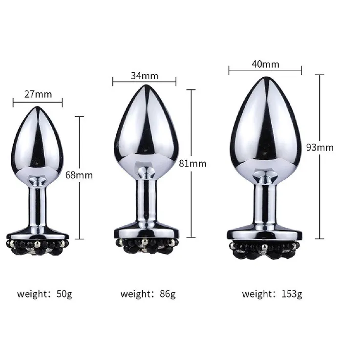 Rhinestone Stretching Anal Training Set 3 Piece Love Plugs Anal Rhinestone Stretching Anal Training Set 3 Piece Love Plugs Anal