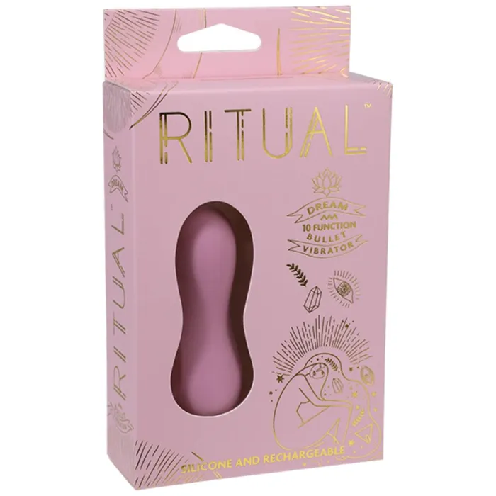 Ritual Female Sex Toys Ritual Dream 10 Function Rechargeable Silicone Bullet Vibrator Pink