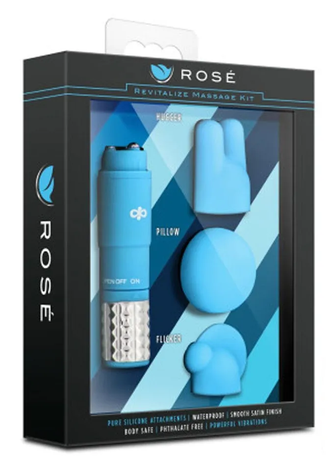 Rose Rose Revitalize Massage Kit with Silicone Attachments Couples