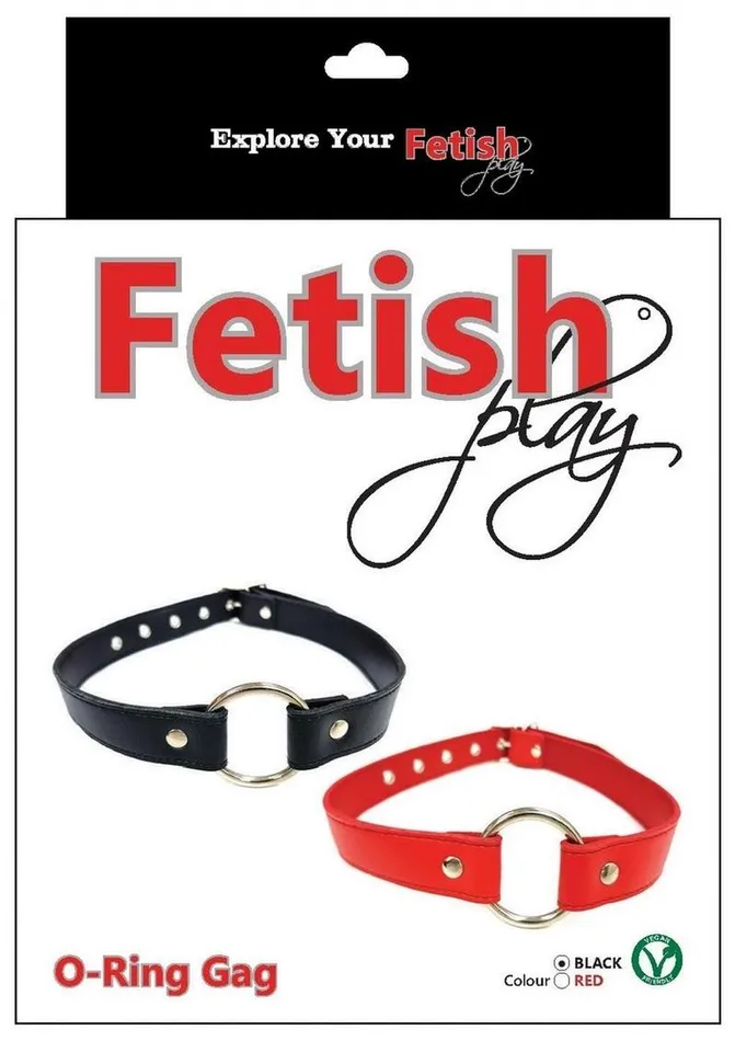 Rouge Couples Fetish Play ORing Gag Vegan Leather