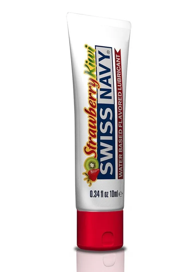 Swiss Navy Lubricants Swiss Navy Flavored Lubricant 10ml Strawberry Kiwi