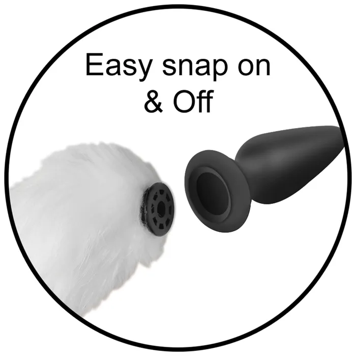 Tailz Tailz SnapOn Interchangeable White Fox Tail White Female Sex Toys Tailz Tailz SnapOn Interchangeable White Fox Tail White Female Sex Toys
