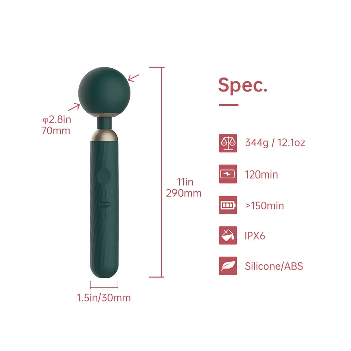 The Bad Peach Store Vibrators Zenith APP Controlled Wand Vibrator