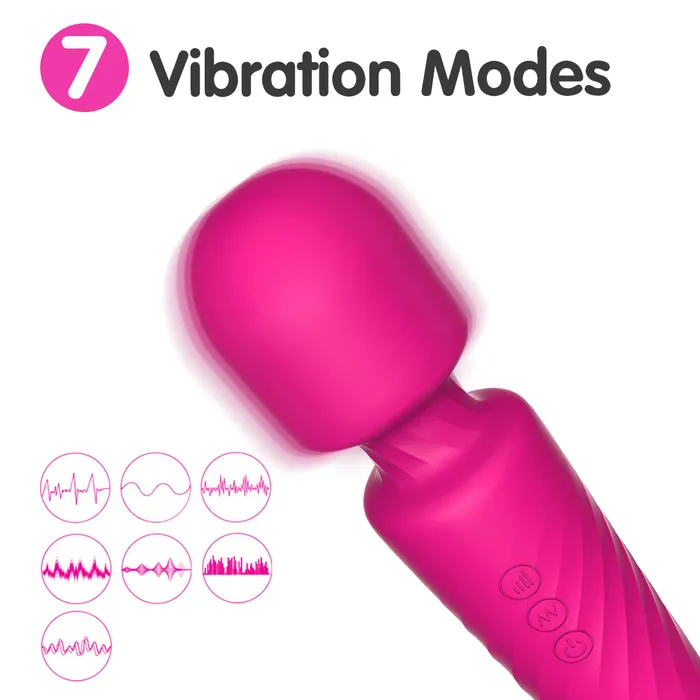 The Bad Peach Vibrators Pink Silicon Massage Wand