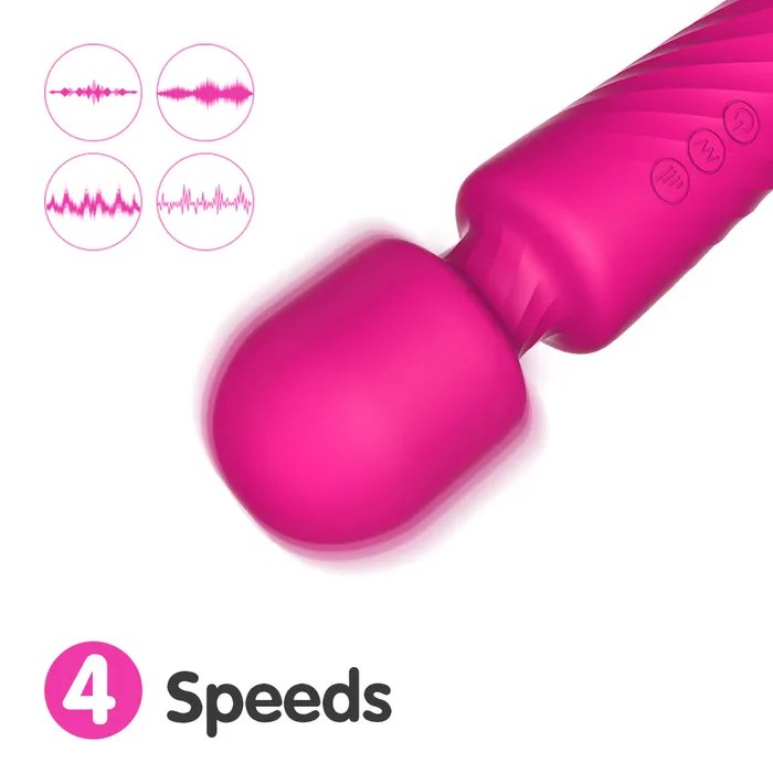 The Bad Peach Vibrators Pink Silicon Massage Wand