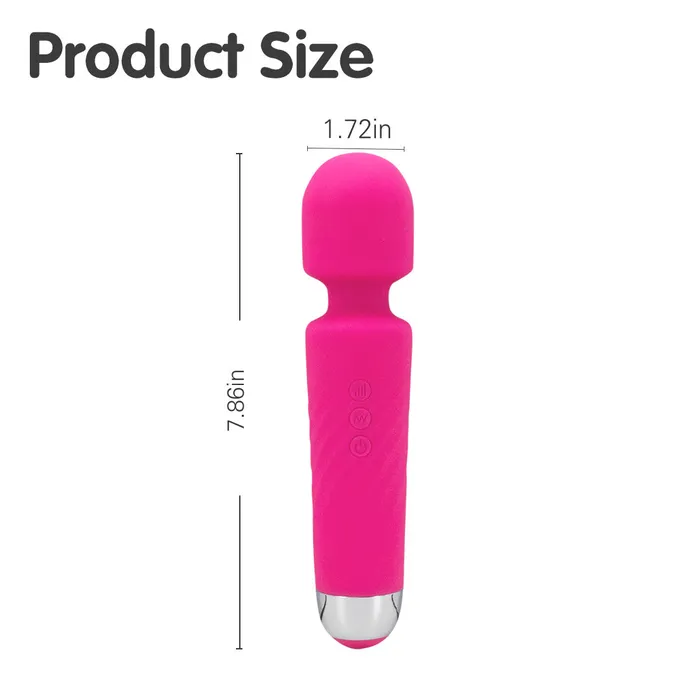 The Bad Peach Vibrators Pink Silicon Massage Wand