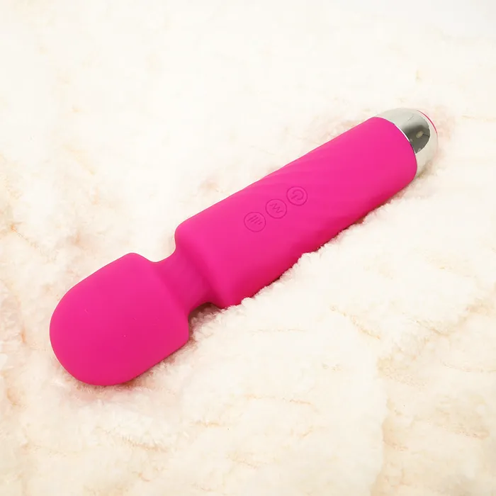 The Bad Peach Vibrators Pink Silicon Massage Wand