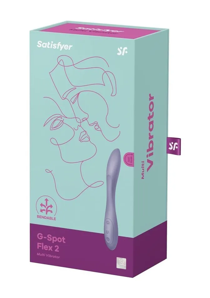 Vibrators Satisfyer Satisfyer GSpot Flex 2 Rechargeable Silicone Vibrator Dark