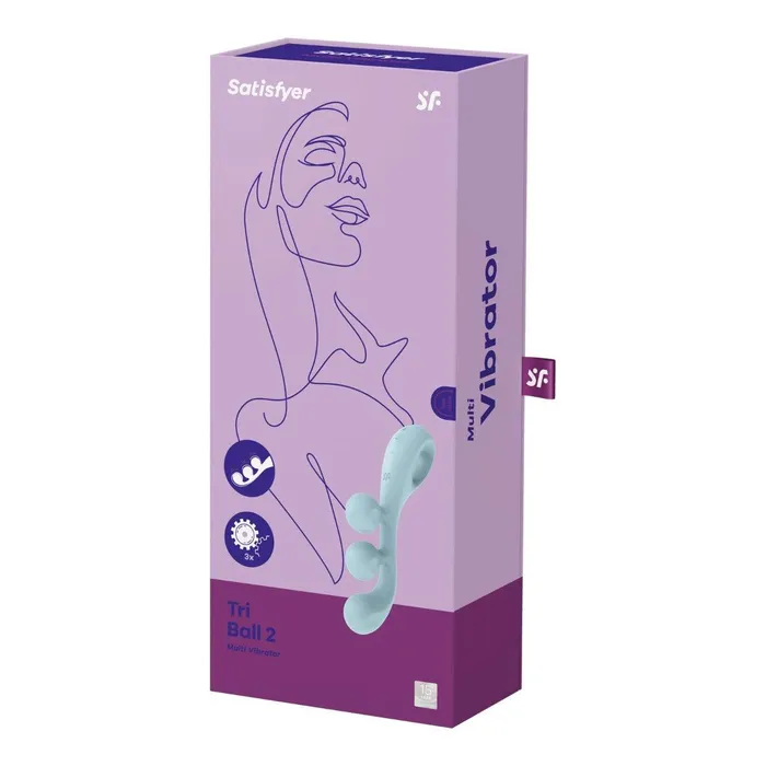 Vibrators Satisfyer Satisfyer Tri Ball 2 Multi Vibrator Light Blue