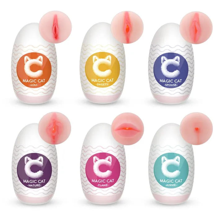 6 Styles Egg Pocket Pussy ADLTOYFUN Male Sex Toys