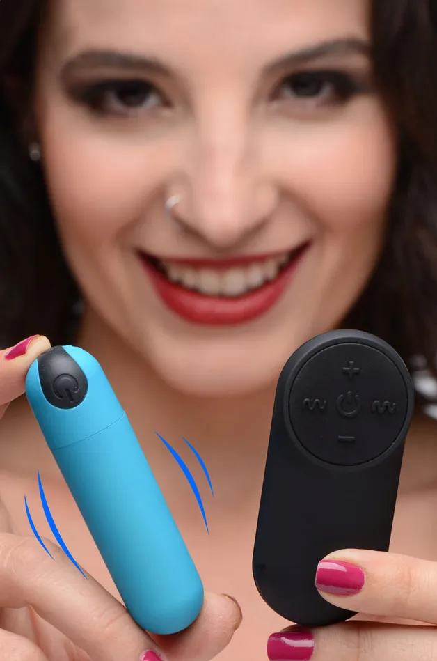Bang Vibrating Bullet With Remote Control Blue XR Brands Bang Female Sex Toys Bang Vibrating Bullet With Remote Control Blue XR Brands Bang Female Sex Toys