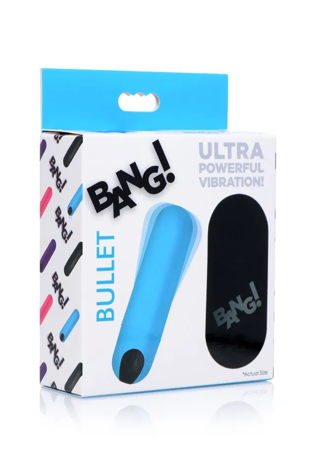 Bang Vibrating Bullet With Remote Control Blue XR Brands Bang Female Sex Toys Bang Vibrating Bullet With Remote Control Blue XR Brands Bang Female Sex Toys
