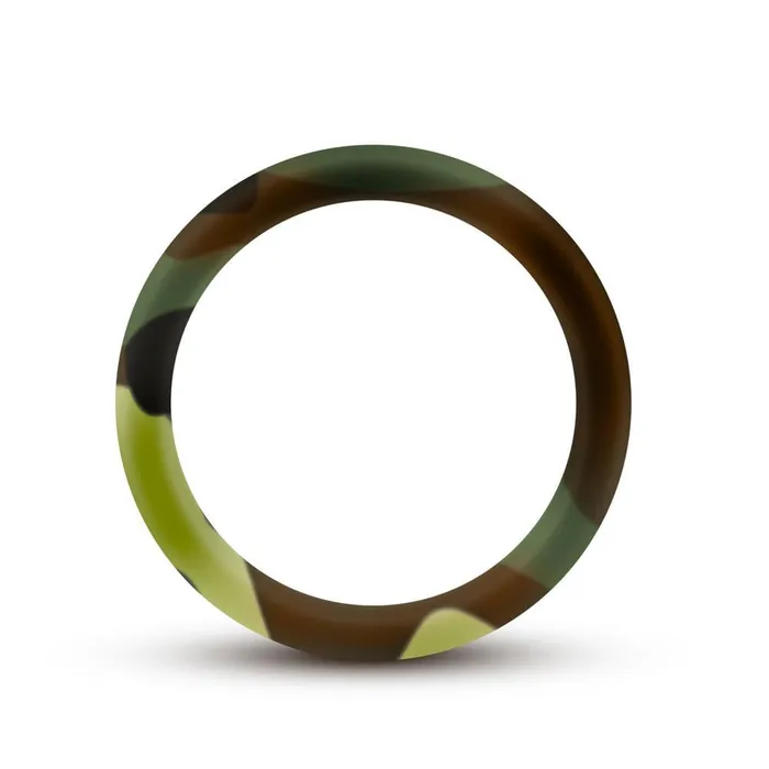 Blush Male Sex Toys Performance Silicone Camo Cock Ring Green Camoflauge