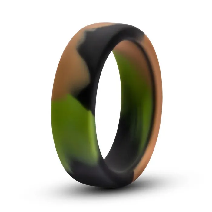 Blush Male Sex Toys Performance Silicone Camo Cock Ring Green Camoflauge