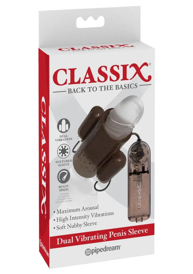 Classix Male Sex Toys Classix Dual Vibrating Textured Penis Sleeve with Remote Control Classix Male Sex Toys Classix Dual Vibrating Textured Penis Sleeve with Remote Control