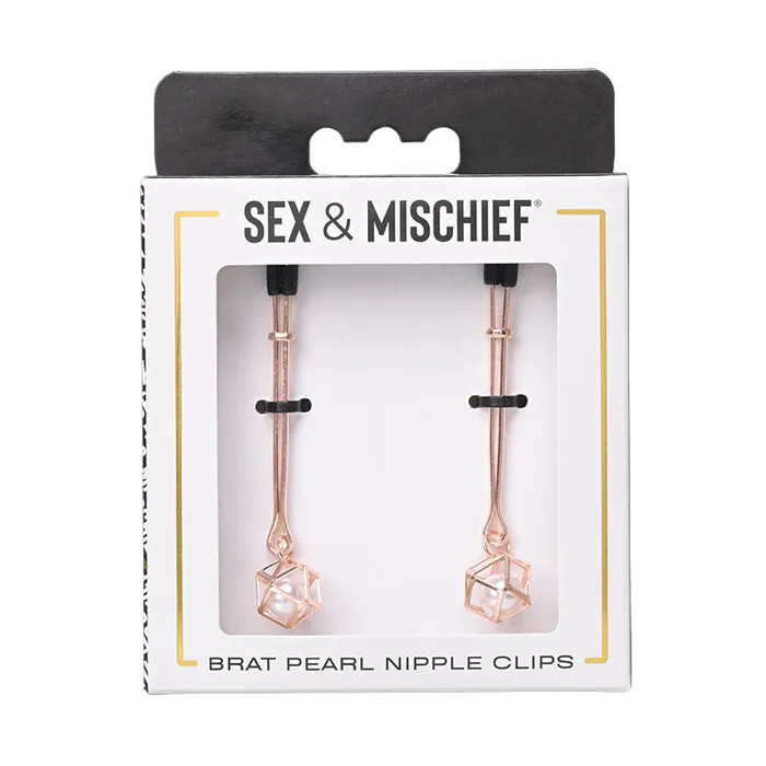 Couples Sex Mischief Brat Pearl Nipple Jewelry Sportsheets