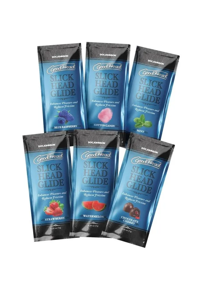 Enhancers Goodhead Slick Head Glide 24oz 6 Pack Assorted GoodHead