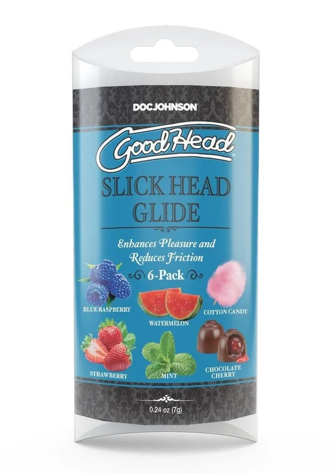 Enhancers Goodhead Slick Head Glide 24oz 6 Pack Assorted GoodHead