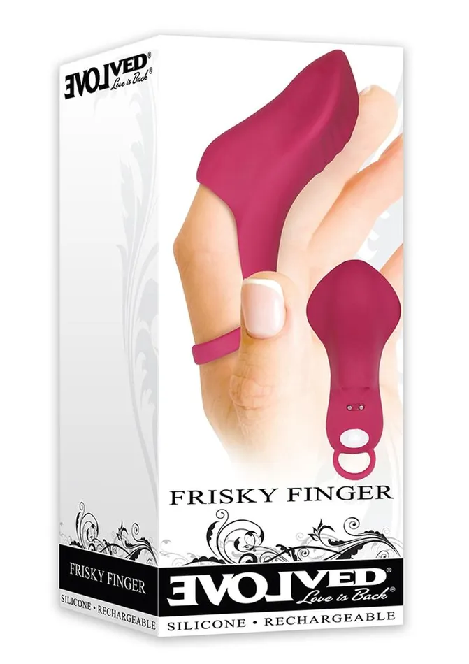 Evolved Frisky Finger Rechargeable Silicone FingerGrip Vibrator Female Sex Toys