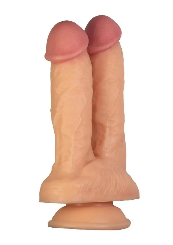 Female Sex Toys Hero Hero Twin Fuckers Double Dildo with Suction Cup