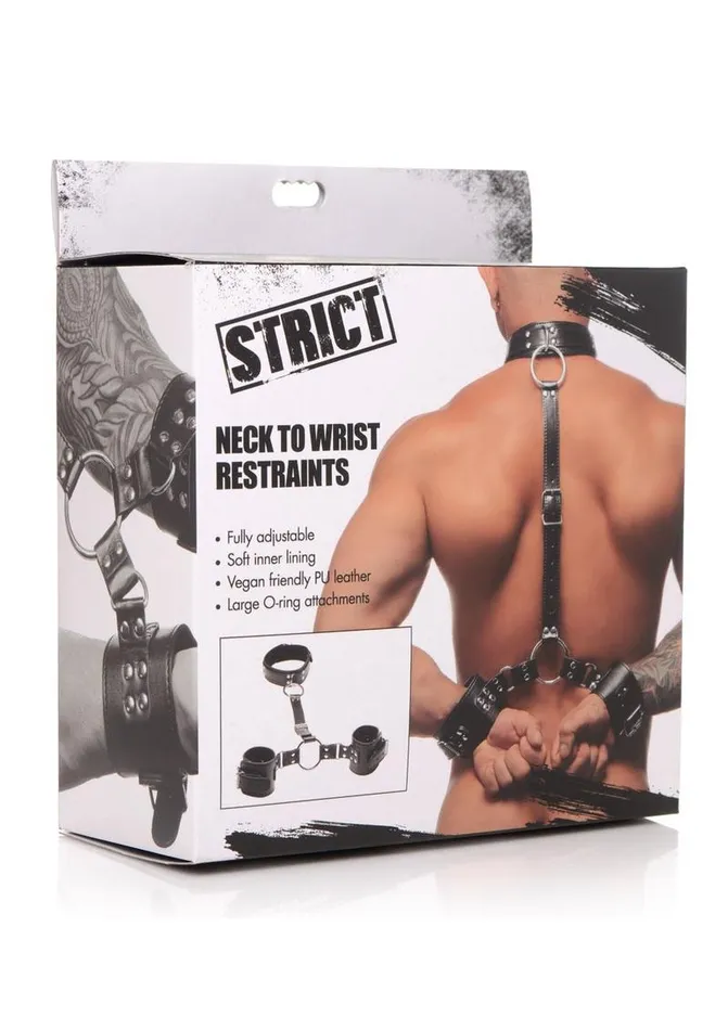 Handcuffs Restraints STRICT Strict Adjustable Neck to Wrist Restraints