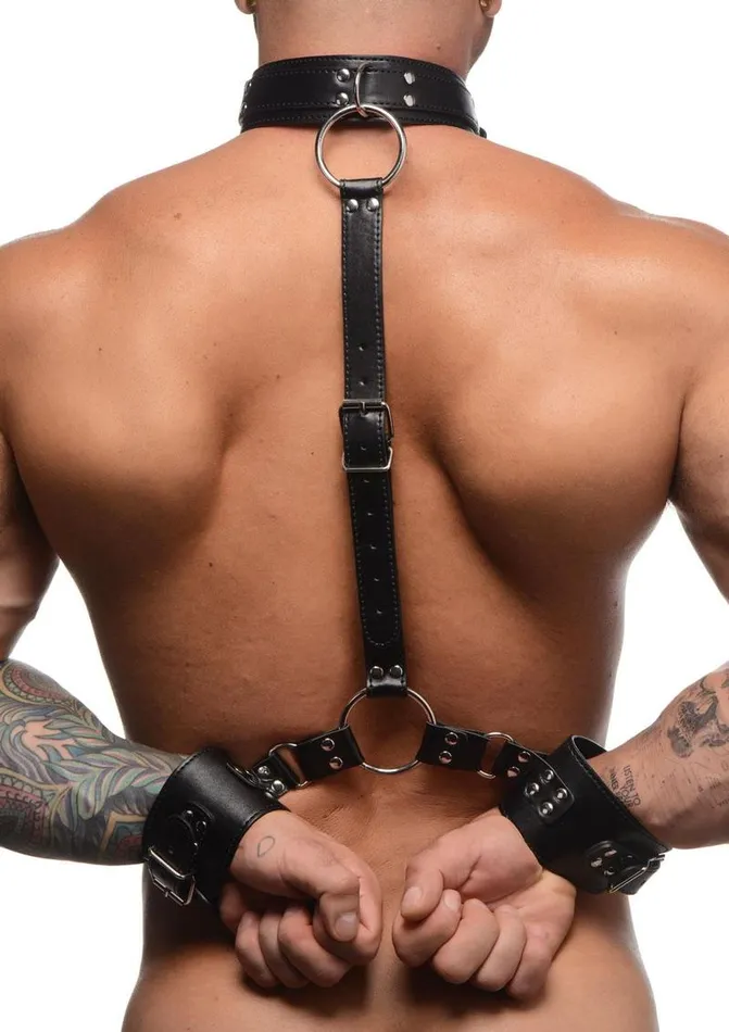 Handcuffs Restraints STRICT Strict Adjustable Neck to Wrist Restraints