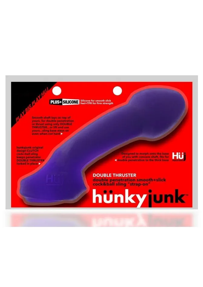 Hunkyjunk Dildos Hunkyjunk Double Thruster Textured Double Penetrator Sling