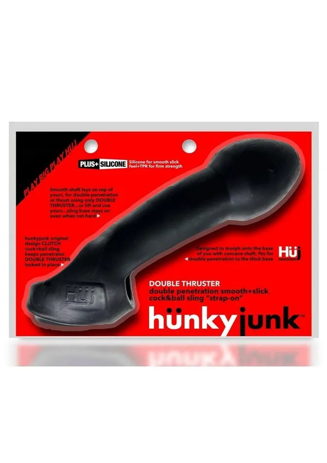 Hunkyjunk Dildos Hunkyjunk Double Thruster Textured Double Penetrator Sling