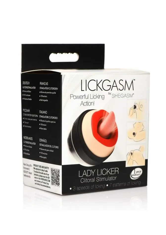 Lickgasms Lady Licker 10x Rechargeable Silicone Clitoral Stimulator SHEGASM Female Sex Toys