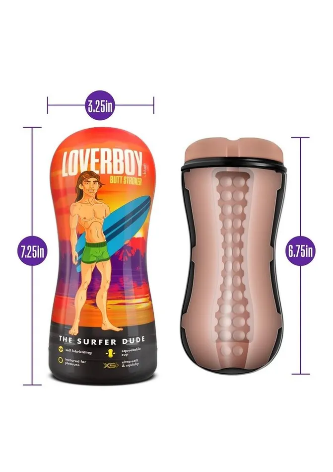 Male Sex Toys Loverboy Loverboy The Surfer Dude Self Lubricating Anal Pocket Stroker