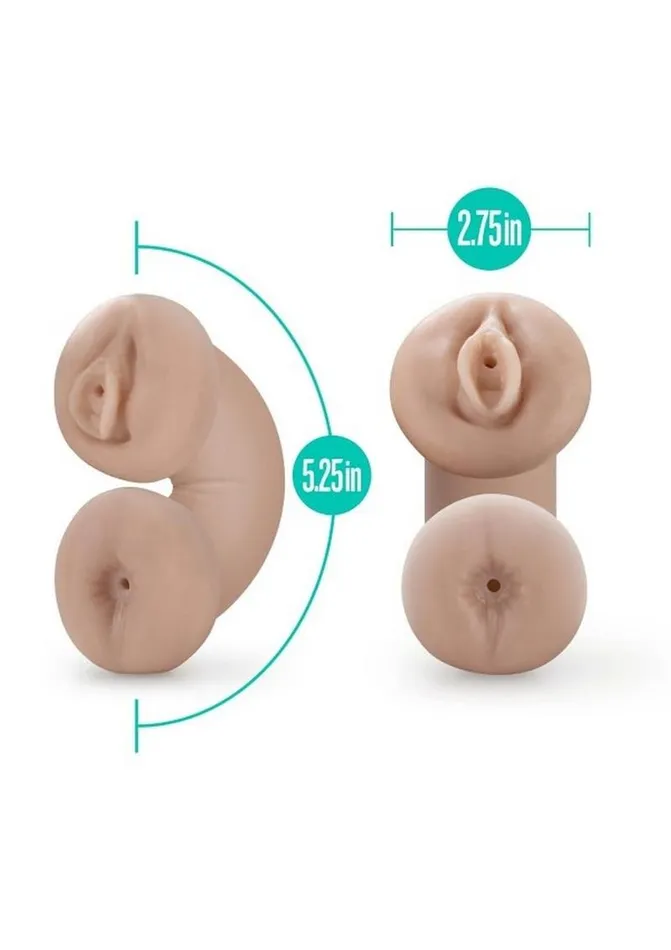 Male Sex Toys M For Men Soft and Wet Double Trouble Glow In The Dark Masturbator M for Men