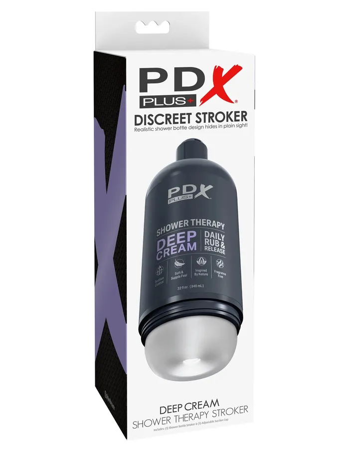 Male Sex Toys Pipedream Shower Therapy Deep Cream Frosted