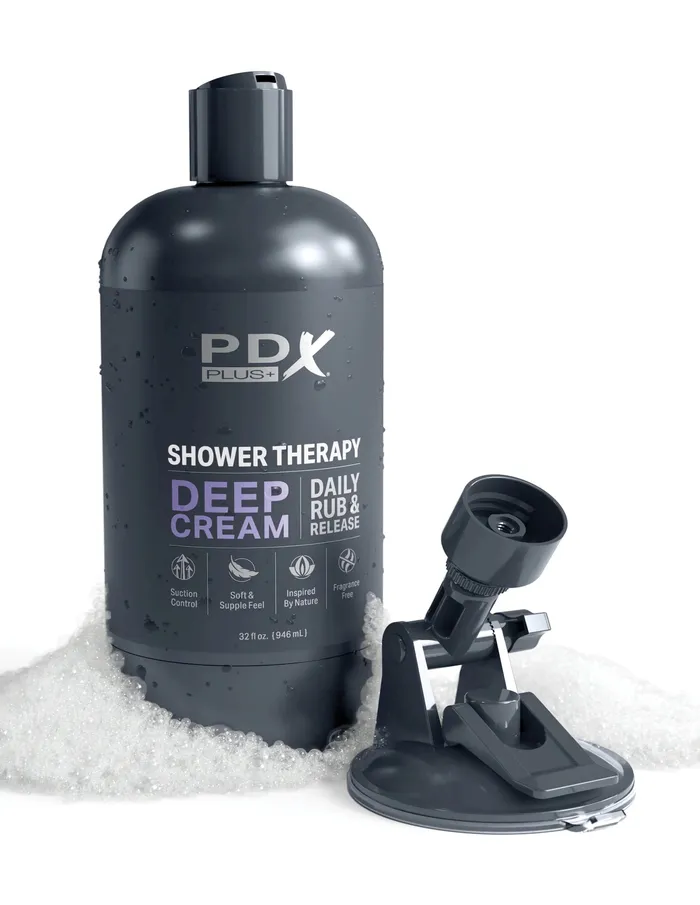 Male Sex Toys Pipedream Shower Therapy Deep Cream Frosted